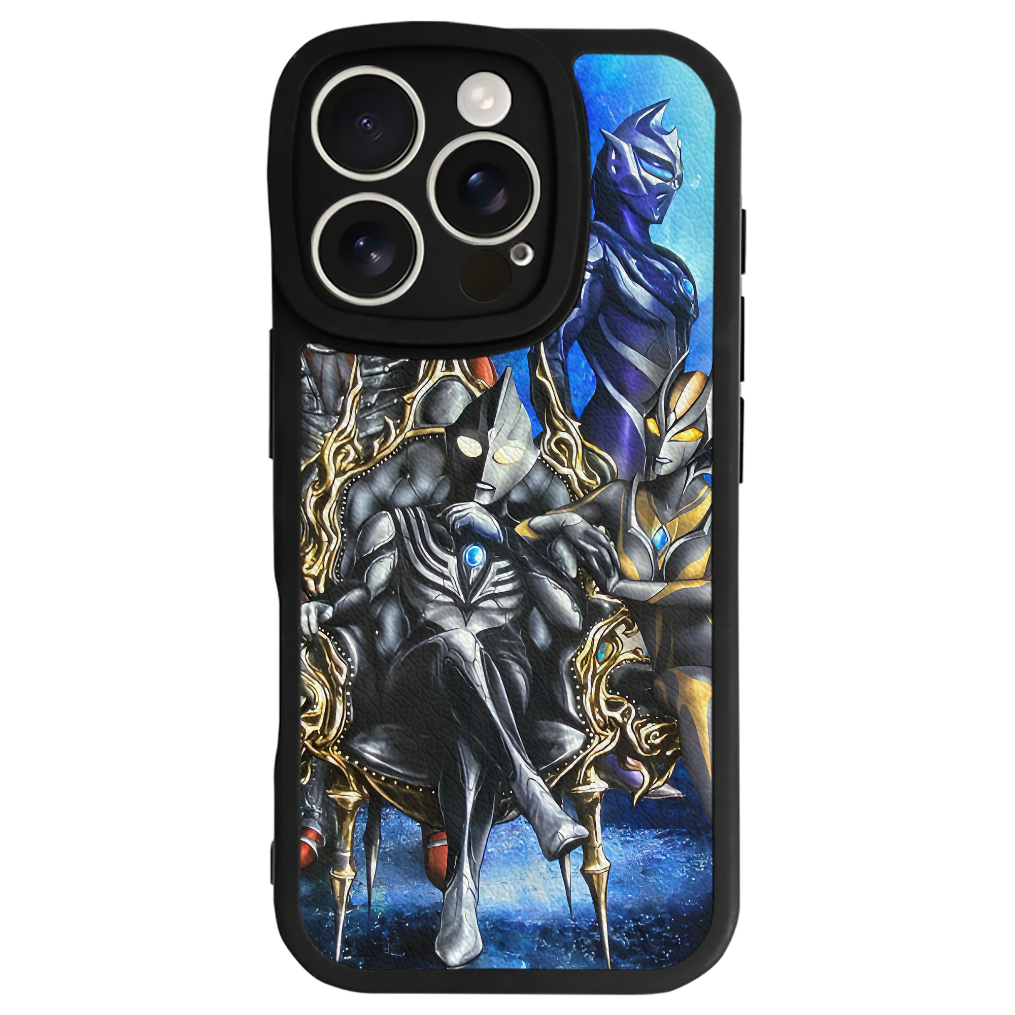（画像用） ウルトラマン Ultraman 【iPhone 16シリーズ対応】シリコンスマホケース（レザー調） 材質：シリコン